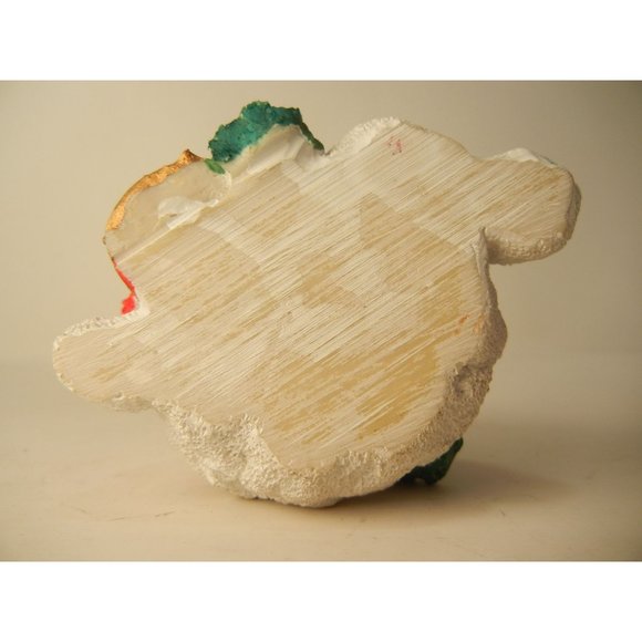 Snowman sitting, Drummer snowman, mantel décor, vintage 1990's - Picture 5 of 8